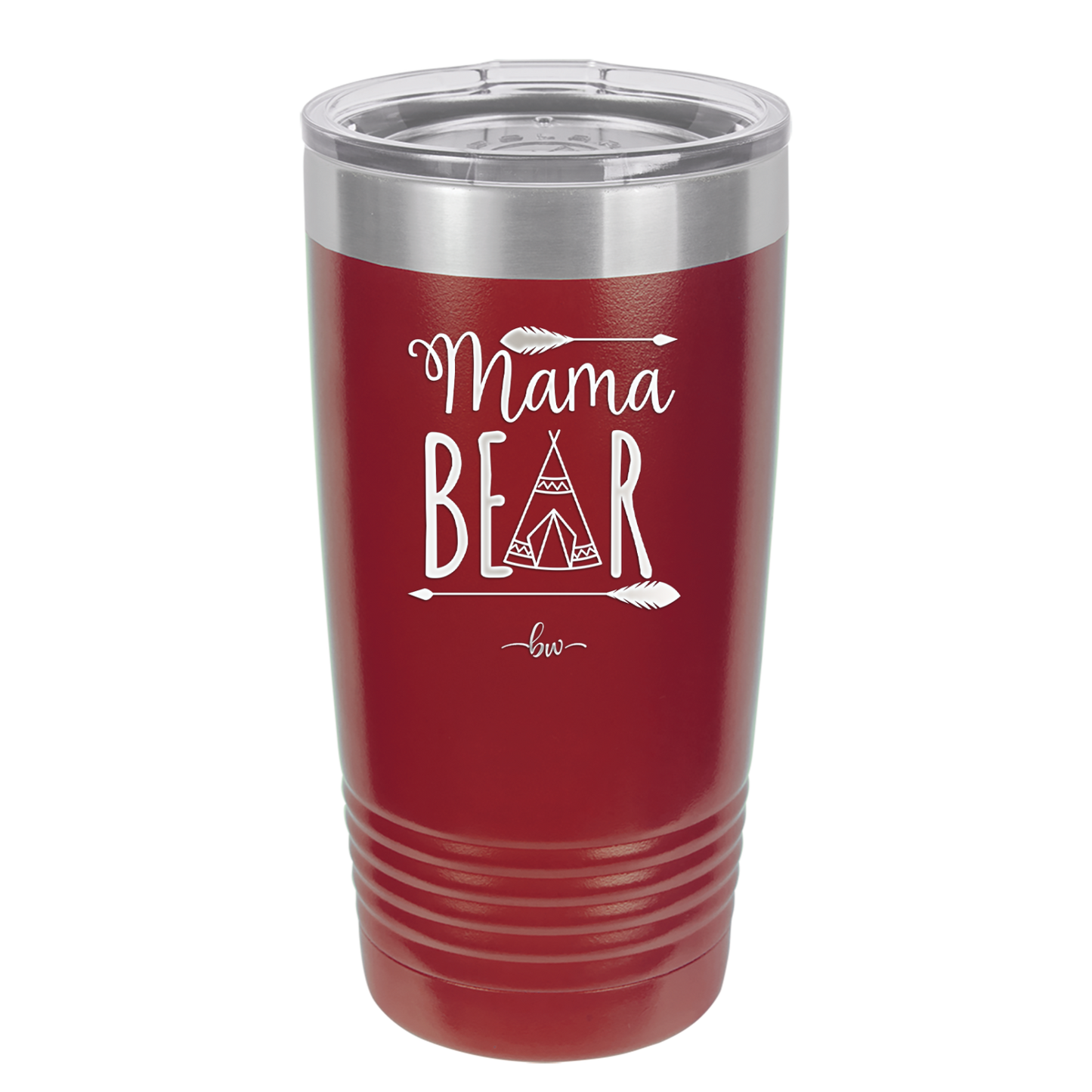 Mama Bear Tent - Laser Engraved Stainless Steel Drinkware - 2005 -