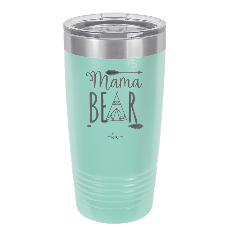 Mama Bear Tent - Laser Engraved Stainless Steel Drinkware - 2005 -