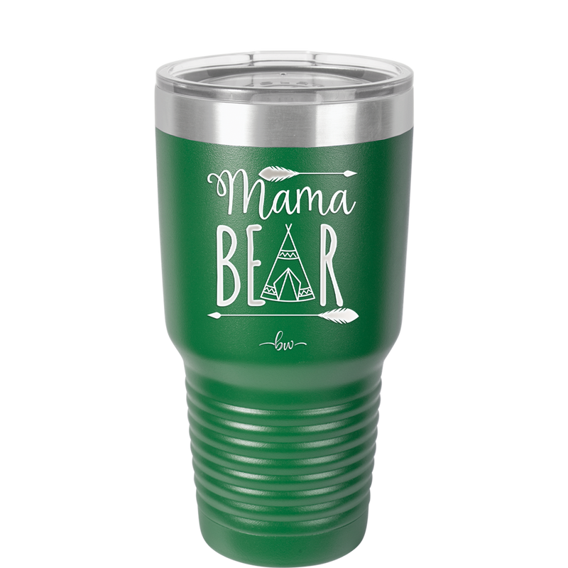 Mama Bear Tent - Laser Engraved Stainless Steel Drinkware - 2005 -
