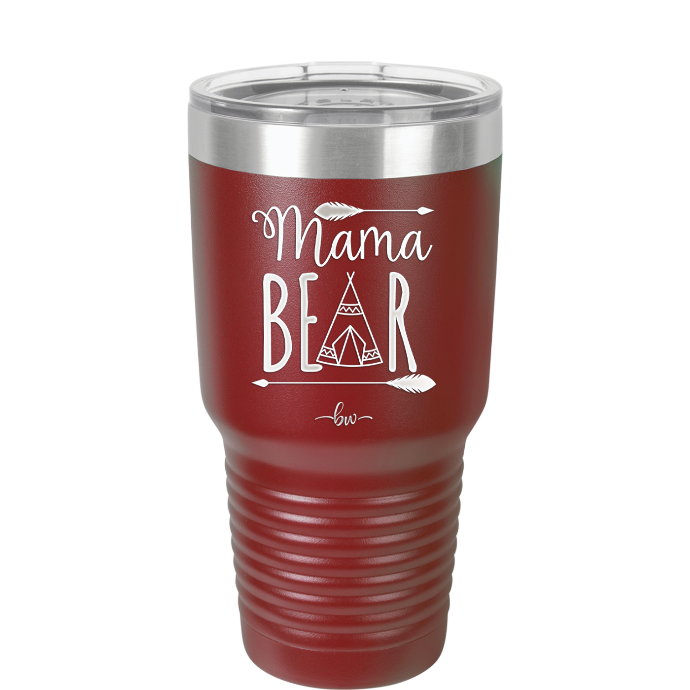 Mama Bear Tent - Laser Engraved Stainless Steel Drinkware - 2005 -