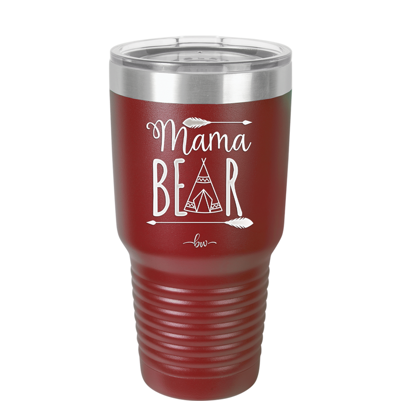 Mama Bear Tent - Laser Engraved Stainless Steel Drinkware - 2005 -