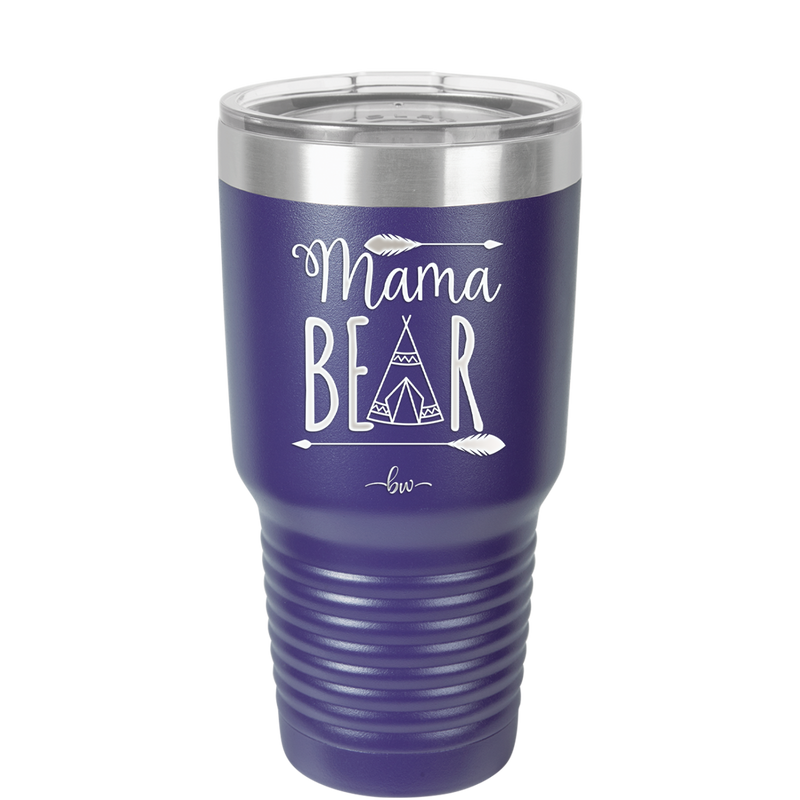 Mama Bear Tent - Laser Engraved Stainless Steel Drinkware - 2005 -