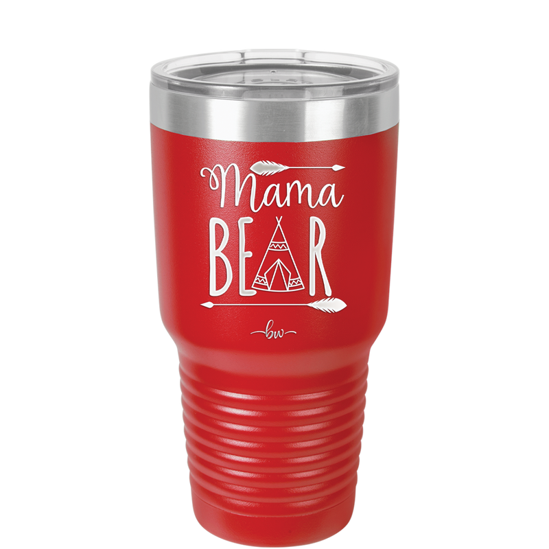 Mama Bear Tent - Laser Engraved Stainless Steel Drinkware - 2005 -