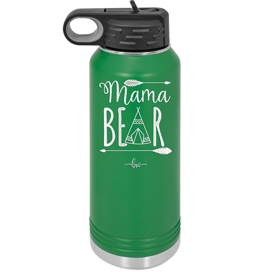 Mama Bear Tent - Laser Engraved Stainless Steel Drinkware - 2005 -
