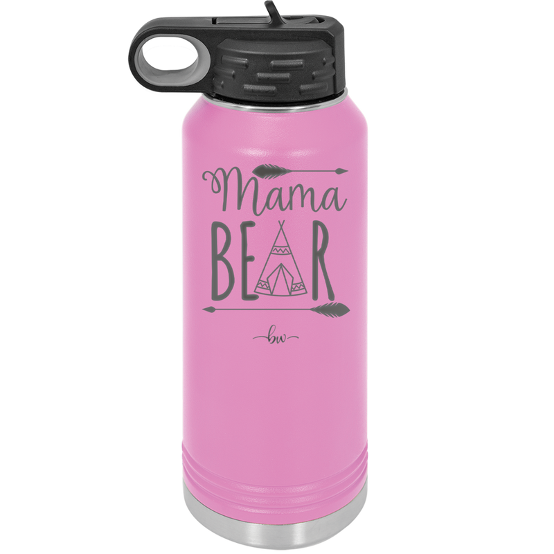 Mama Bear Tent - Laser Engraved Stainless Steel Drinkware - 2005 -