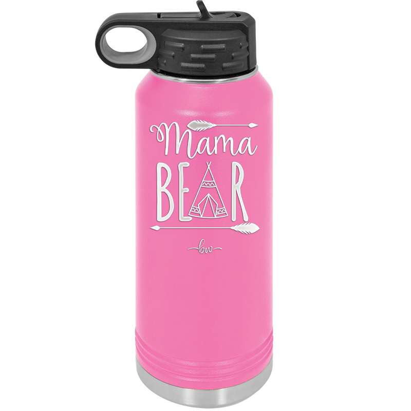 Mama Bear Tent - Laser Engraved Stainless Steel Drinkware - 2005 -