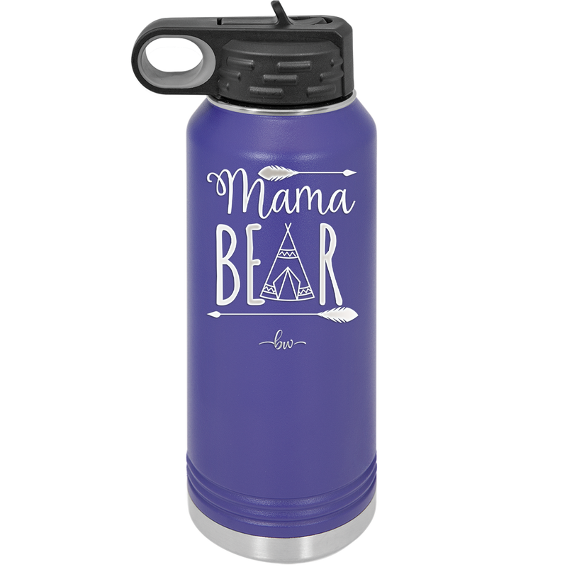 Mama Bear Tent - Laser Engraved Stainless Steel Drinkware - 2005 -
