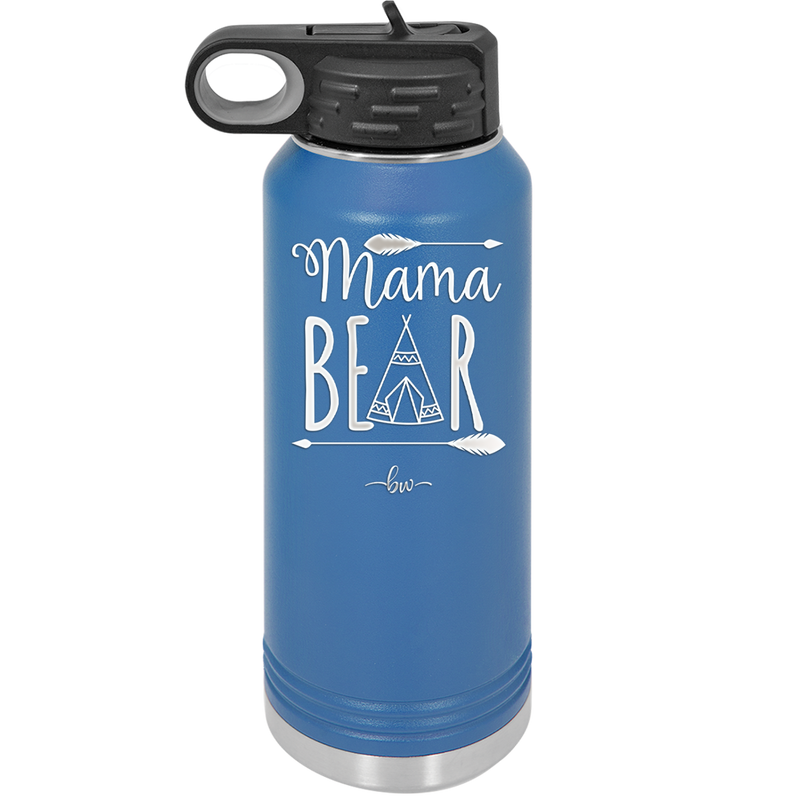 Mama Bear Tent - Laser Engraved Stainless Steel Drinkware - 2005 -