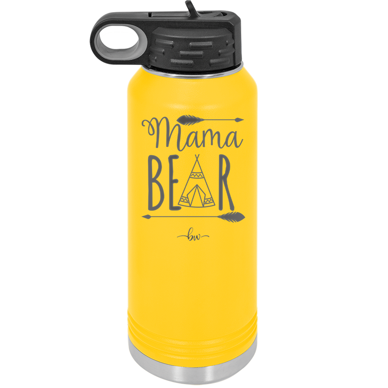 Mama Bear Tent - Laser Engraved Stainless Steel Drinkware - 2005 -