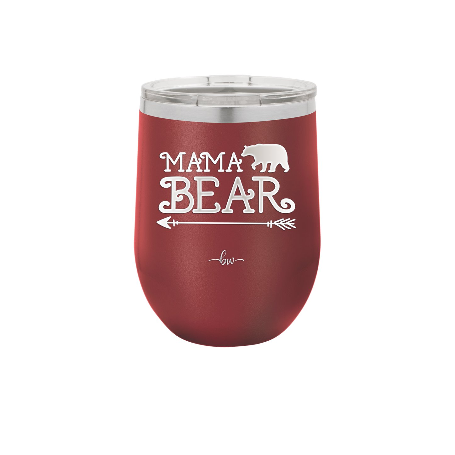 Mama Bear Arrow - Laser Engraved Stainless Steel Drinkware - 2007 -