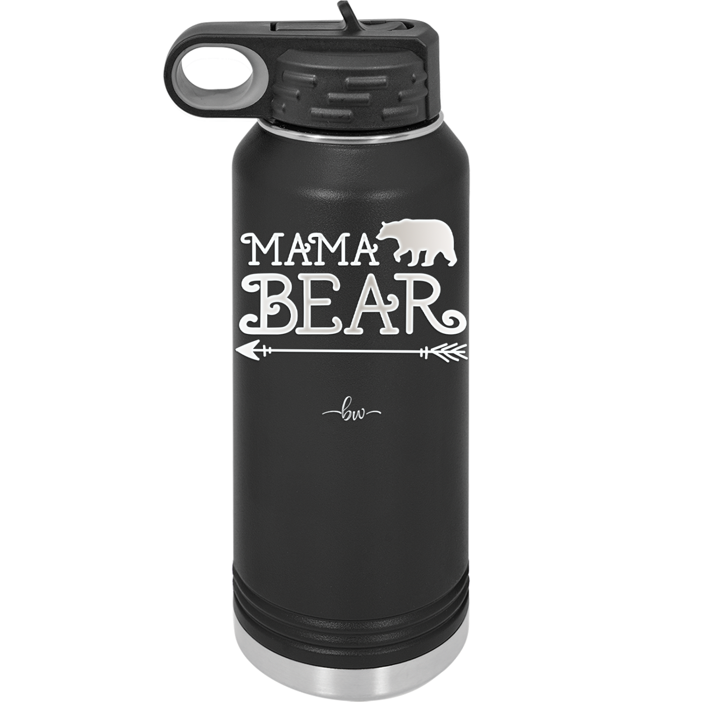 Mama Bear Arrow - Laser Engraved Stainless Steel Drinkware - 2007 -