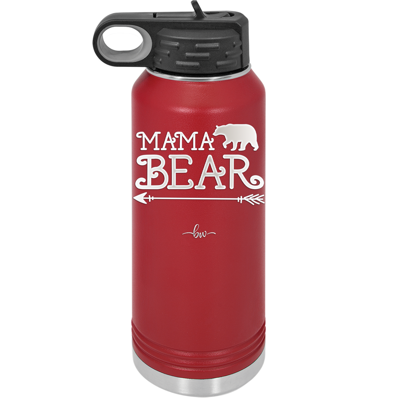 Mama Bear Arrow - Laser Engraved Stainless Steel Drinkware - 2007 -