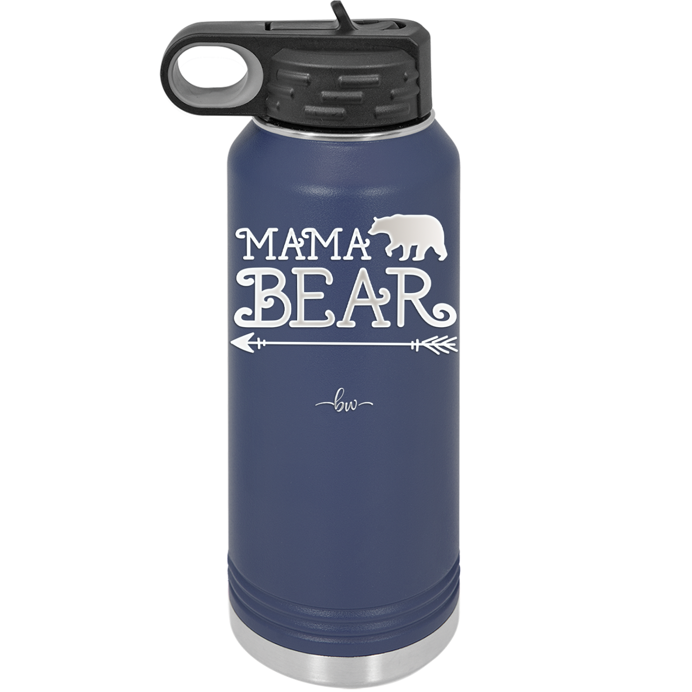 Mama Bear Arrow - Laser Engraved Stainless Steel Drinkware - 2007 -