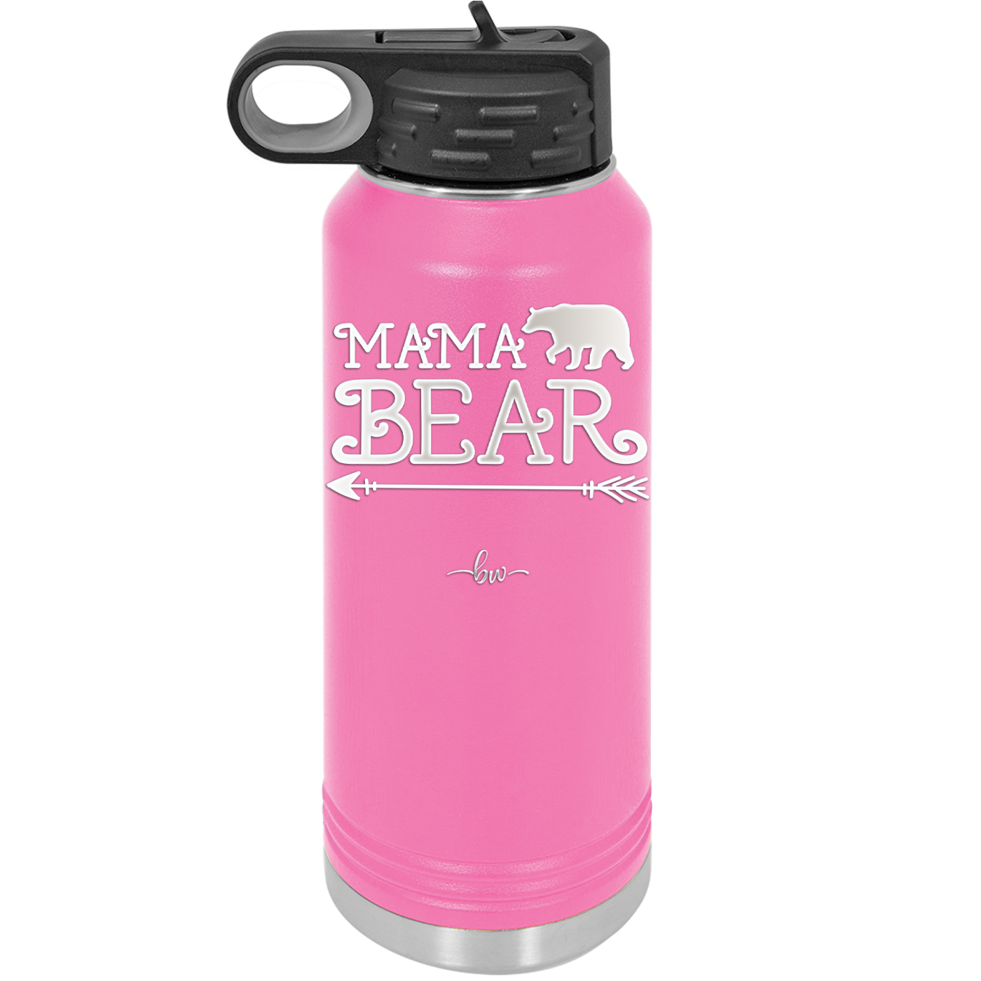 Mama Bear Arrow - Laser Engraved Stainless Steel Drinkware - 2007 -