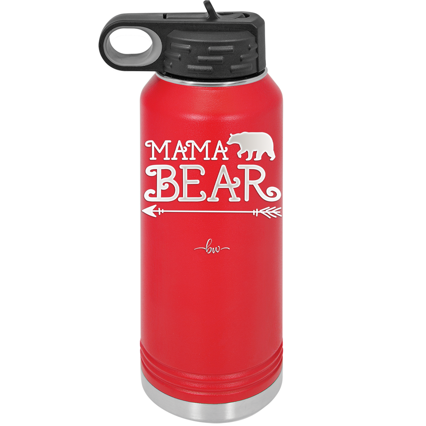 Mama Bear Arrow - Laser Engraved Stainless Steel Drinkware - 2007 -