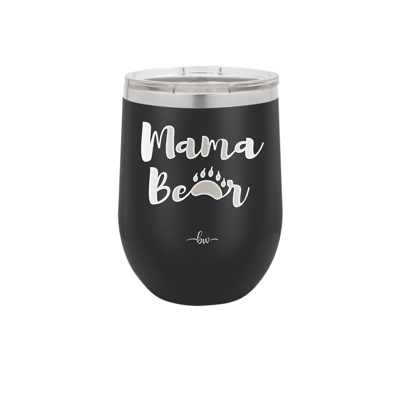 Mama Bear Paw Print - Laser Engraved Stainless Steel Drinkware - 2011 -
