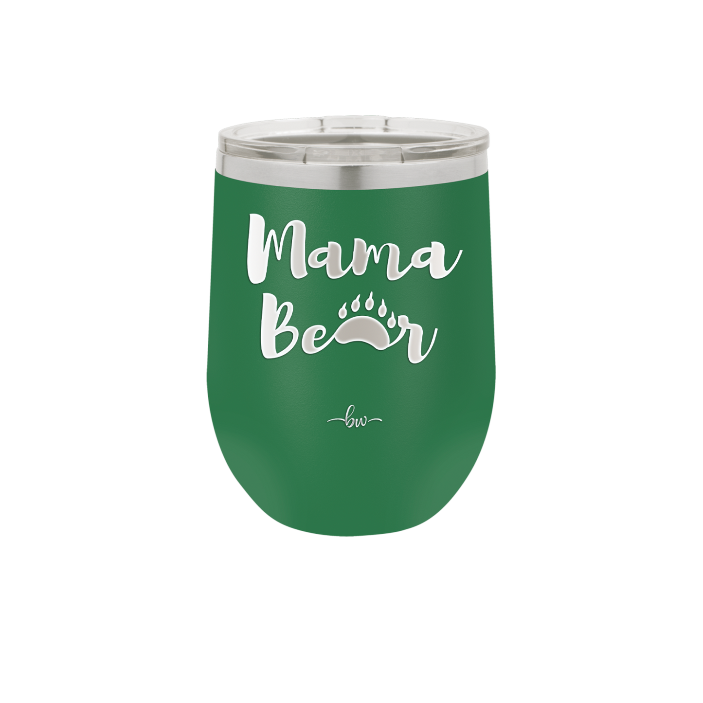 Mama Bear Paw Print - Laser Engraved Stainless Steel Drinkware - 2011 -
