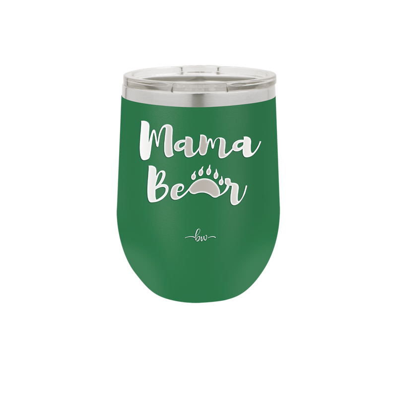 Mama Bear Paw Print - Laser Engraved Stainless Steel Drinkware - 2011 -