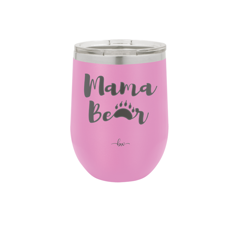 Mama Bear Paw Print - Laser Engraved Stainless Steel Drinkware - 2011 -