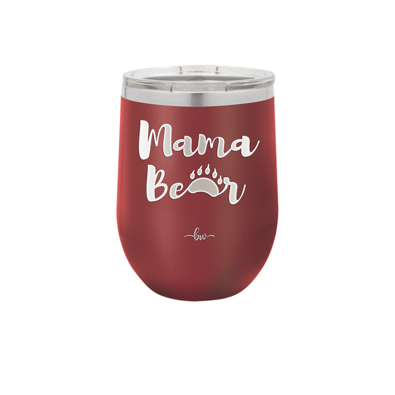 Mama Bear Paw Print - Laser Engraved Stainless Steel Drinkware - 2011 -