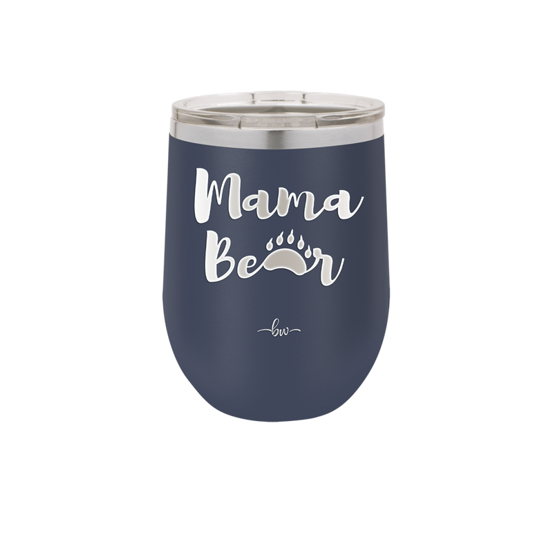 Mama Bear Paw Print - Laser Engraved Stainless Steel Drinkware - 2011 -