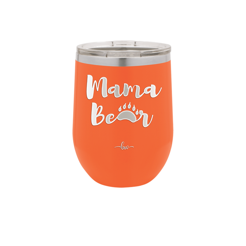 Mama Bear Paw Print - Laser Engraved Stainless Steel Drinkware - 2011 -