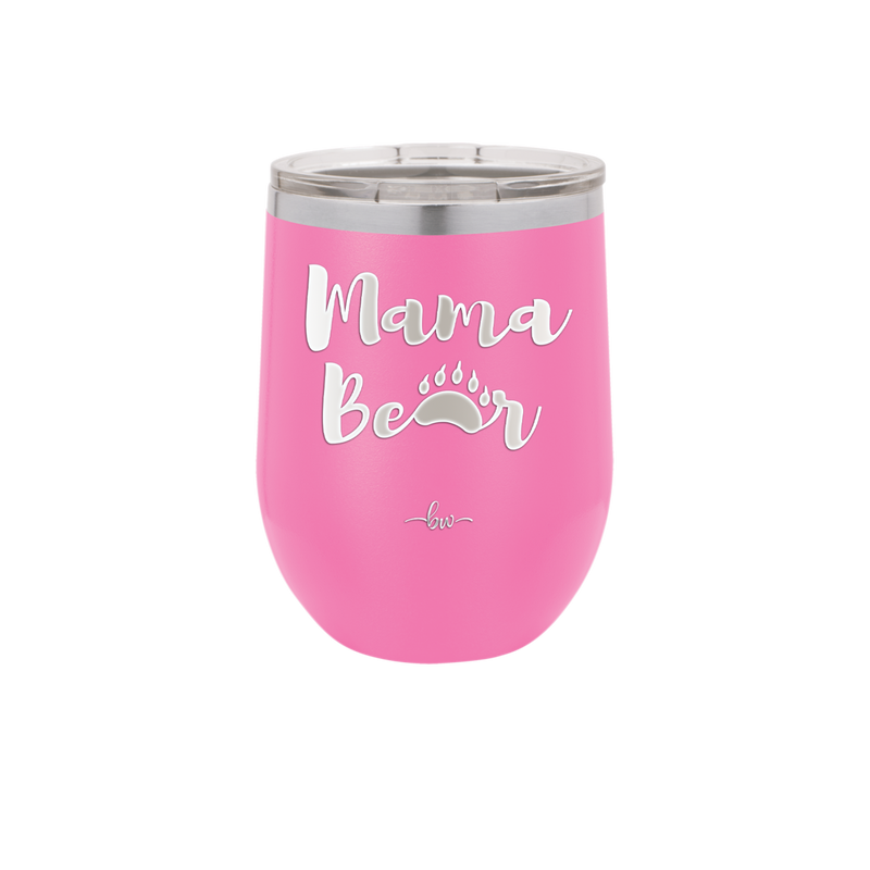 Mama Bear Paw Print - Laser Engraved Stainless Steel Drinkware - 2011 -