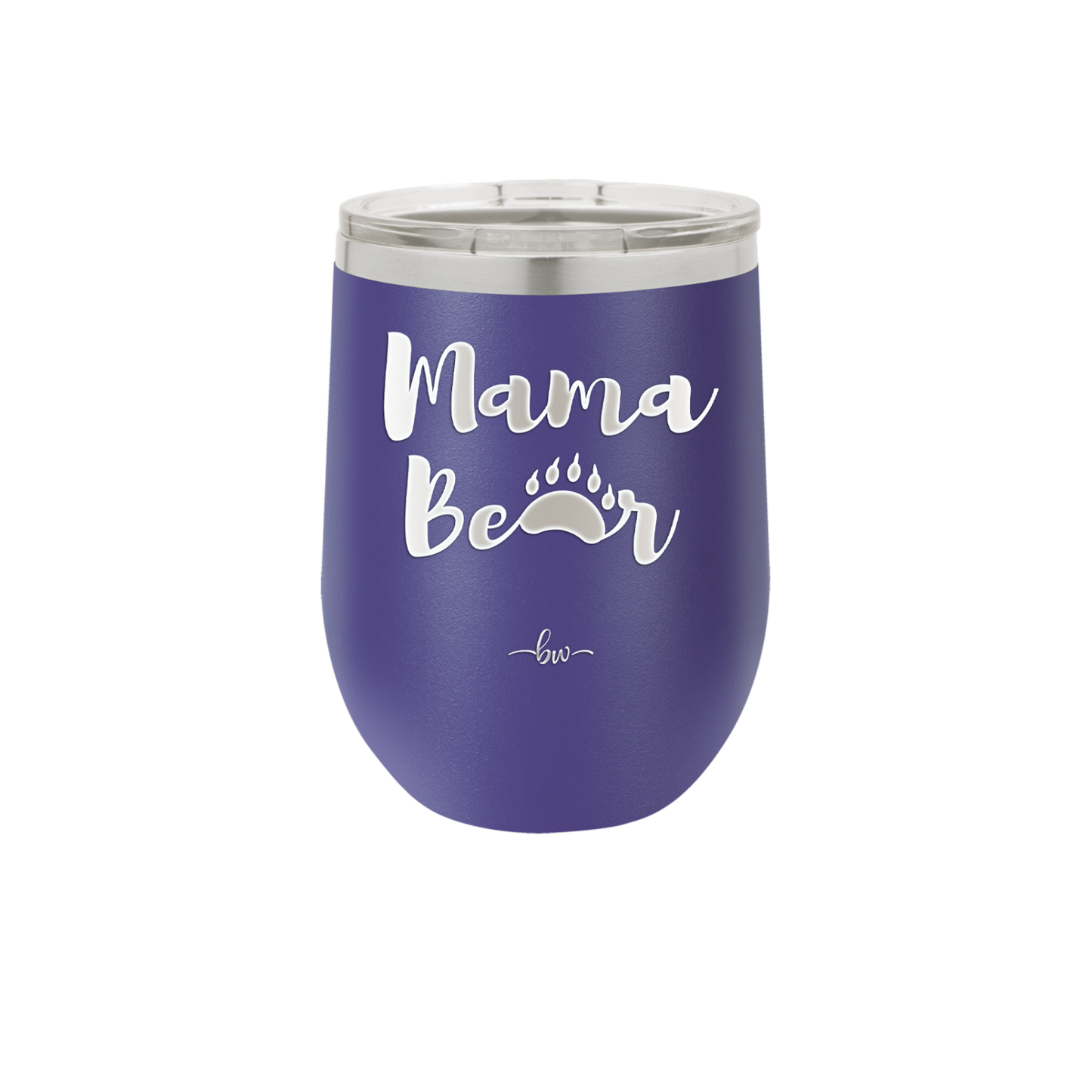 Mama Bear Paw Print - Laser Engraved Stainless Steel Drinkware - 2011 -
