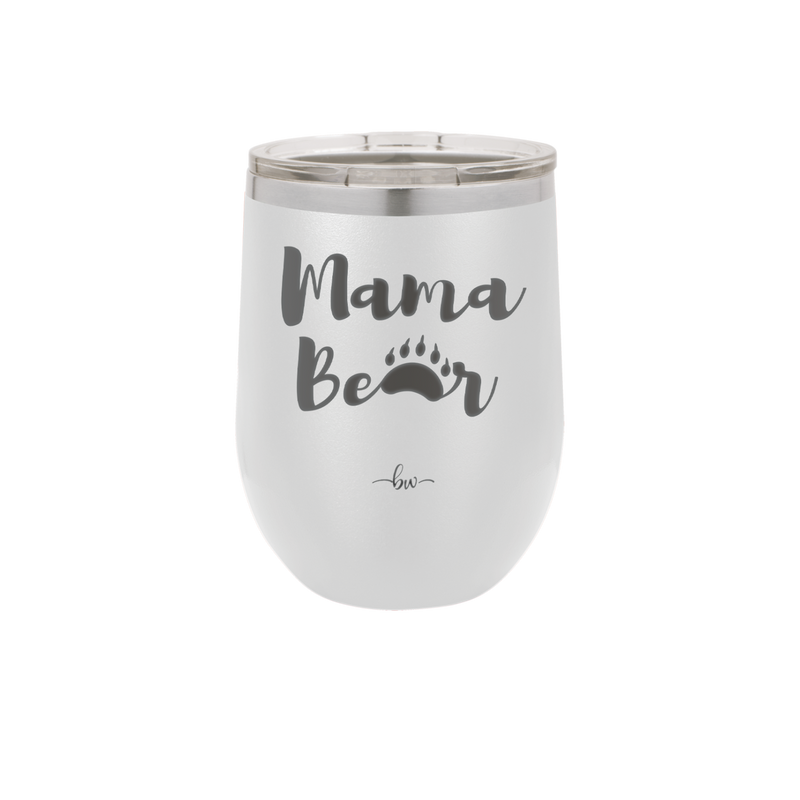 Mama Bear Paw Print - Laser Engraved Stainless Steel Drinkware - 2011 -