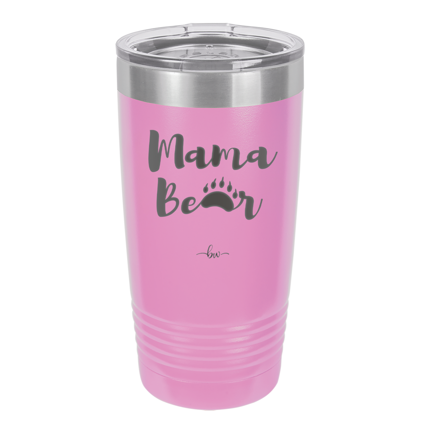 Mama Bear Paw Print - Laser Engraved Stainless Steel Drinkware - 2011 -
