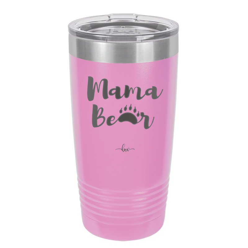 Mama Bear Paw Print - Laser Engraved Stainless Steel Drinkware - 2011 -
