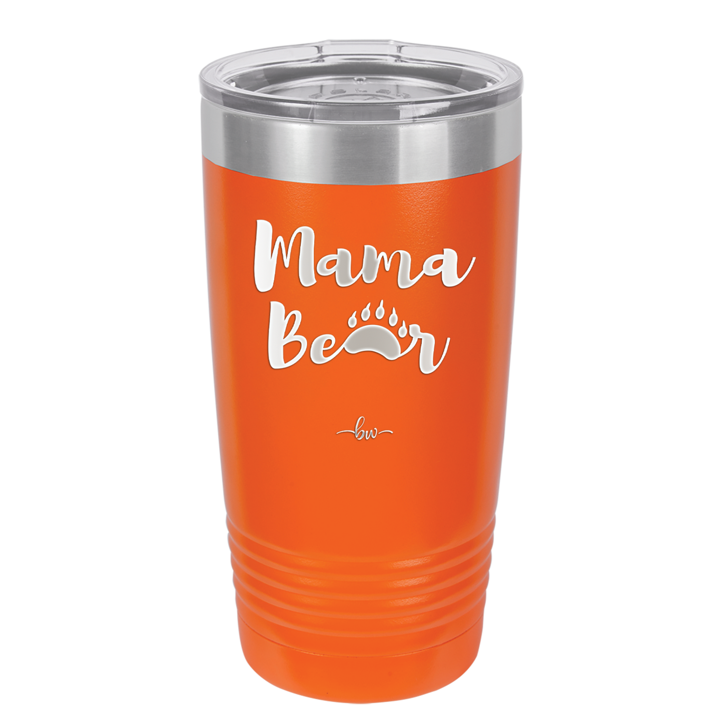 Mama Bear Paw Print - Laser Engraved Stainless Steel Drinkware - 2011 -