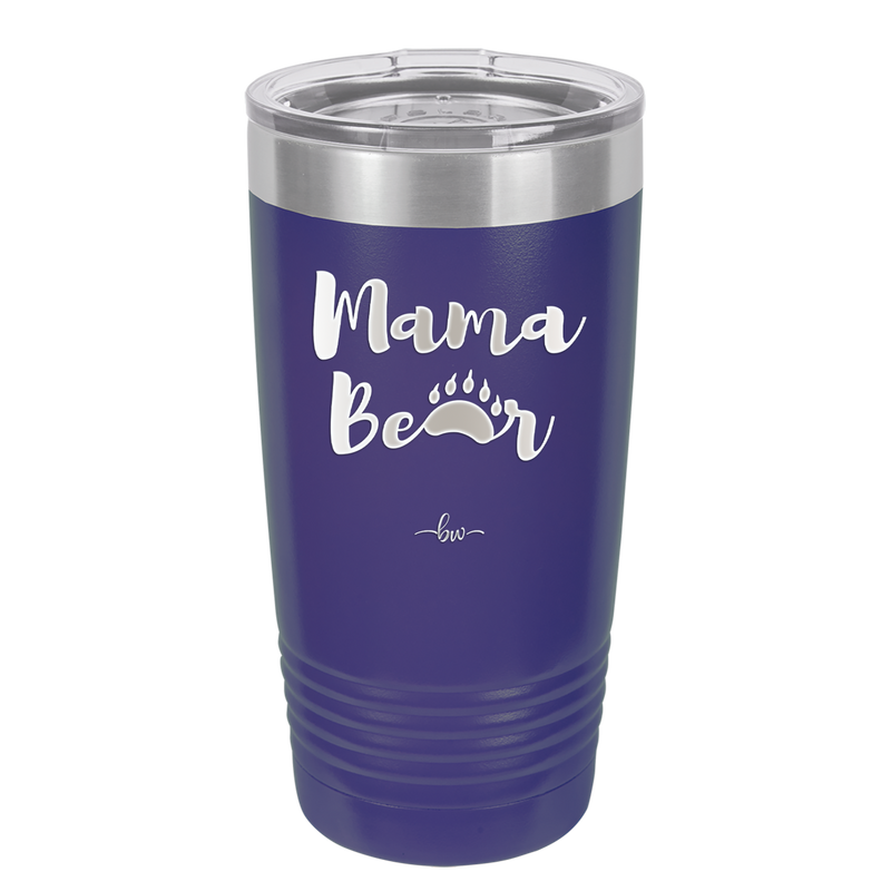 Mama Bear Paw Print - Laser Engraved Stainless Steel Drinkware - 2011 -
