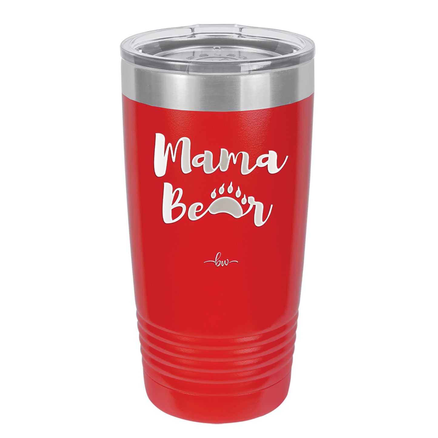 Mama Bear Paw Print - Laser Engraved Stainless Steel Drinkware - 2011 -