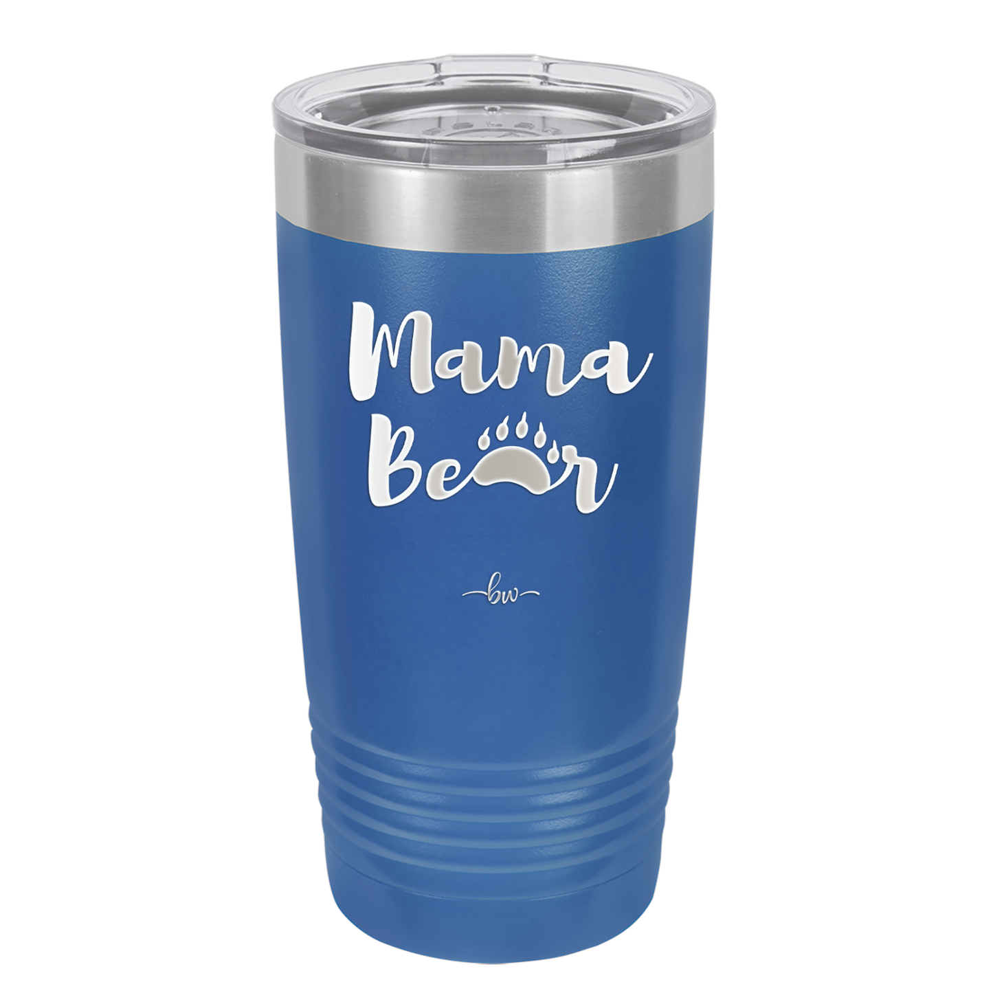 Mama Bear Paw Print - Laser Engraved Stainless Steel Drinkware - 2011 -