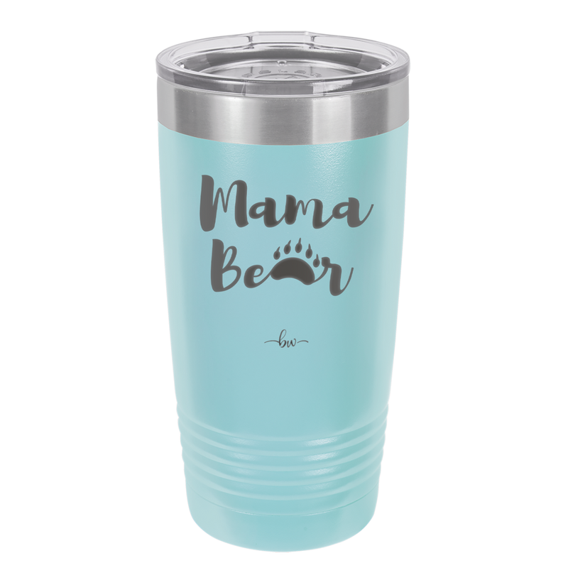 Mama Bear Paw Print - Laser Engraved Stainless Steel Drinkware - 2011 -