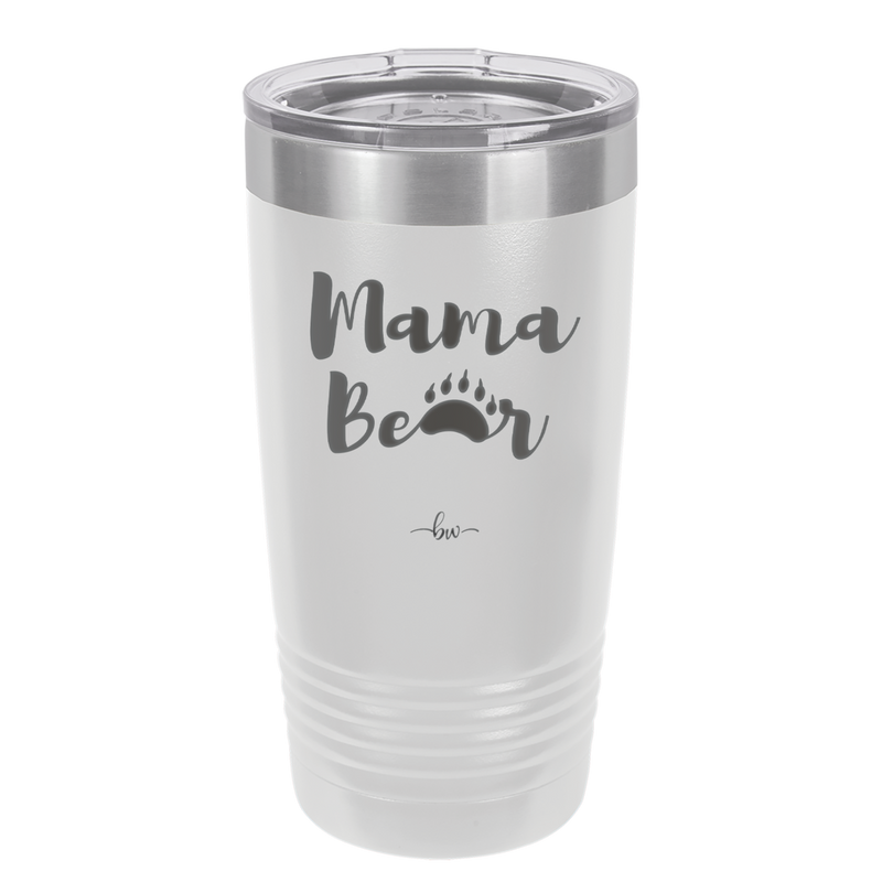 Mama Bear Paw Print - Laser Engraved Stainless Steel Drinkware - 2011 -