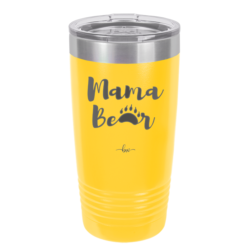 Mama Bear Paw Print - Laser Engraved Stainless Steel Drinkware - 2011 -