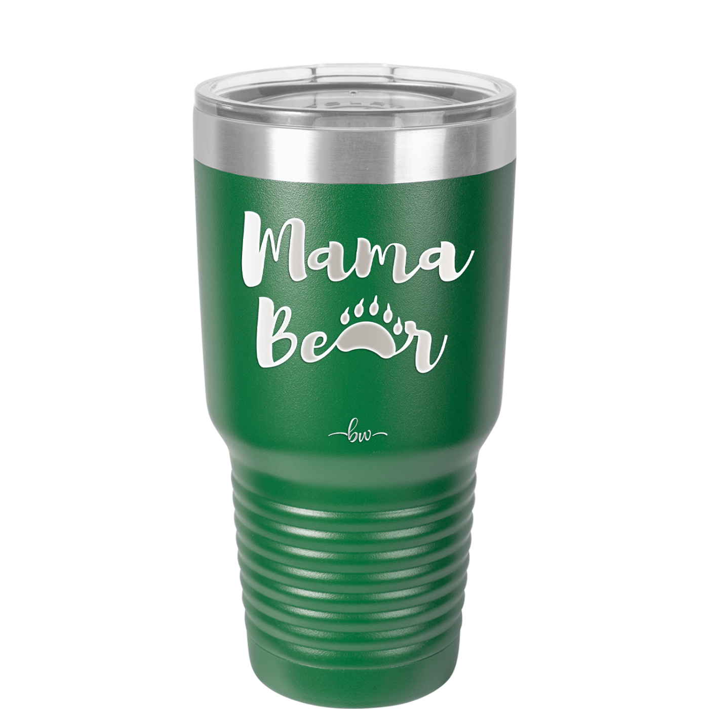 Mama Bear Paw Print - Laser Engraved Stainless Steel Drinkware - 2011 -