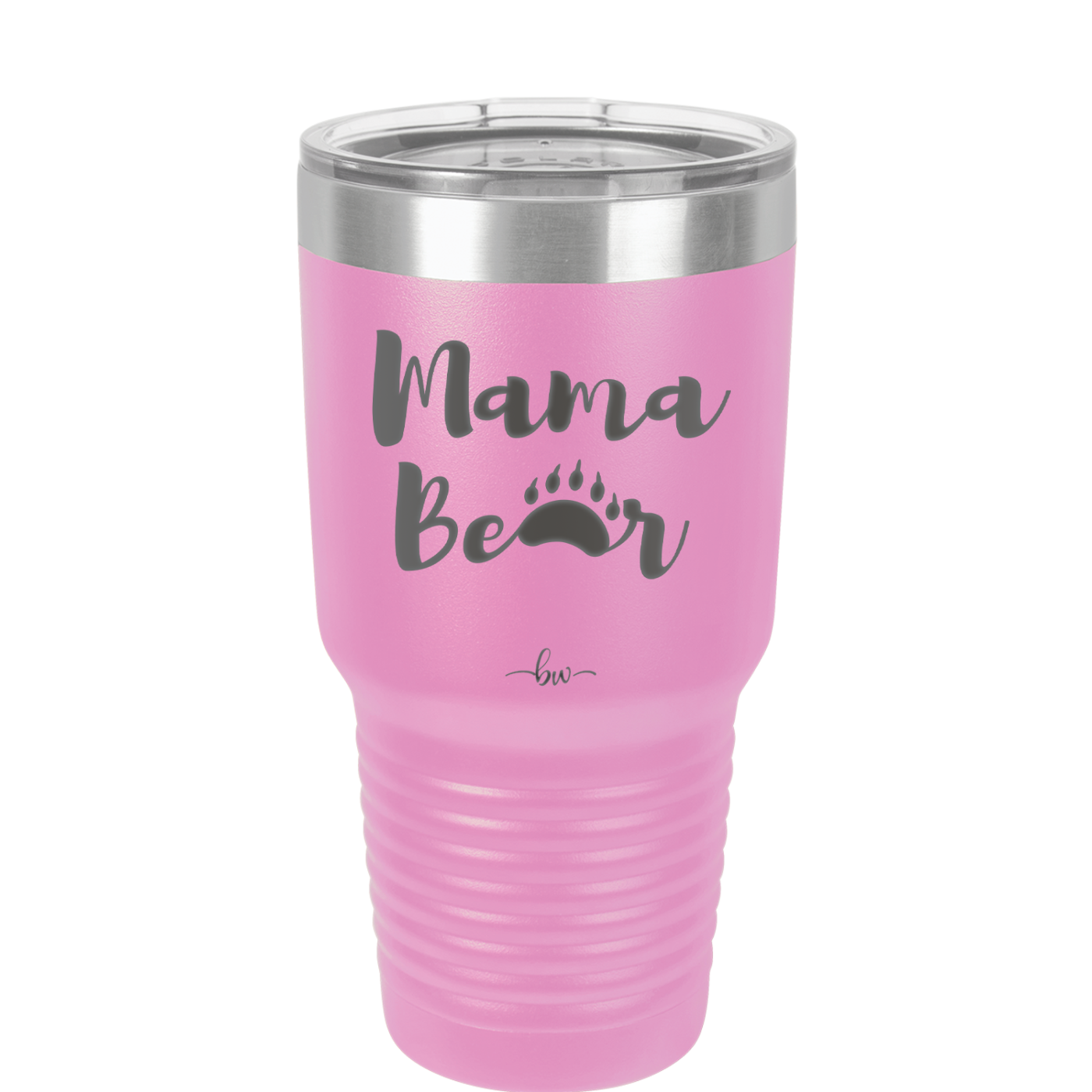 Mama Bear Paw Print - Laser Engraved Stainless Steel Drinkware - 2011 -