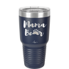 Mama Bear Paw Print - Laser Engraved Stainless Steel Drinkware - 2011 -
