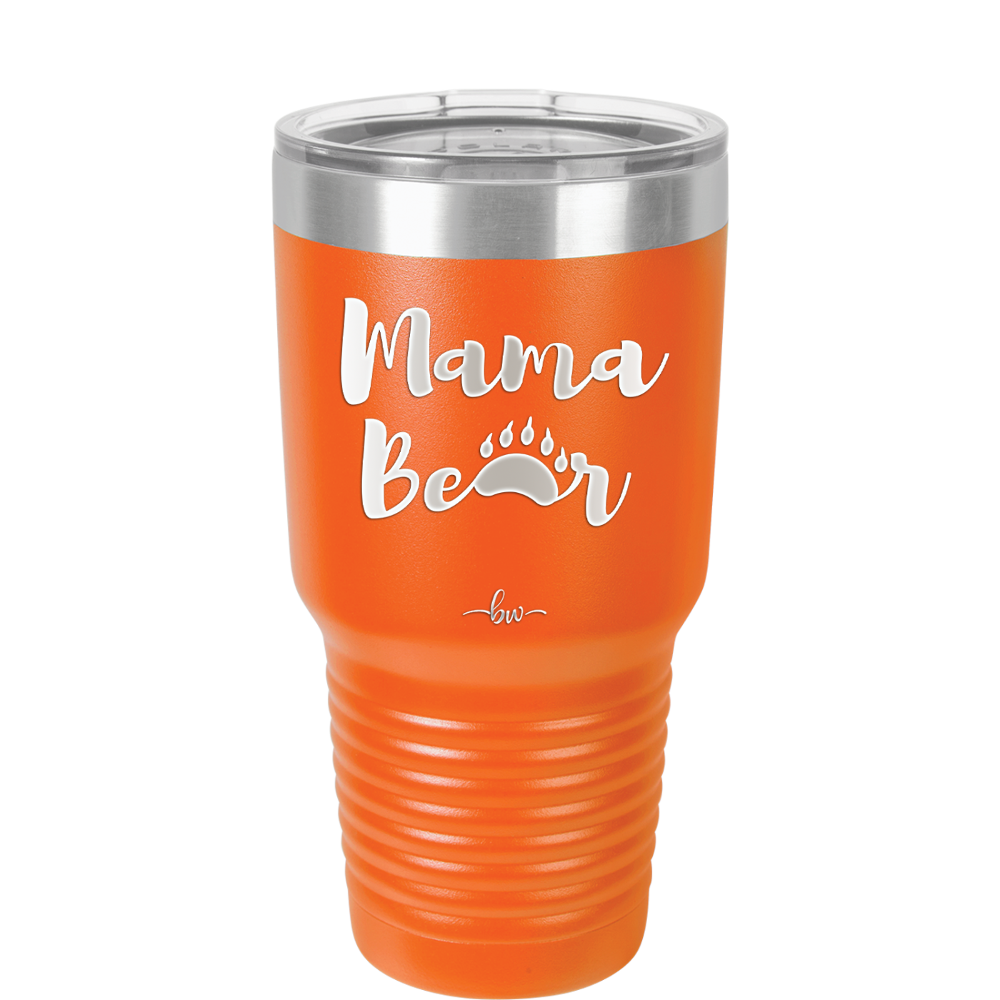 Mama Bear Paw Print - Laser Engraved Stainless Steel Drinkware - 2011 -