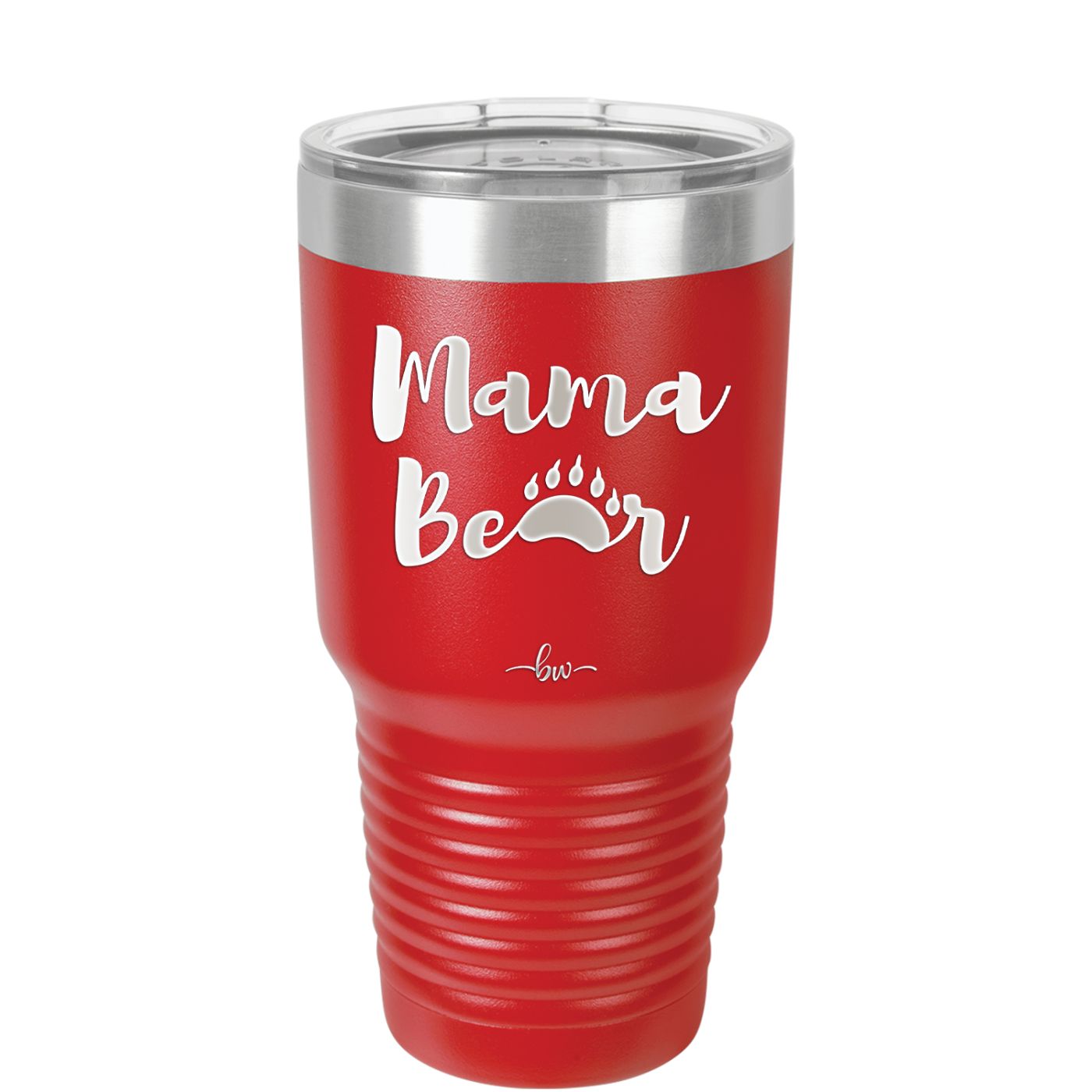 Mama Bear Paw Print - Laser Engraved Stainless Steel Drinkware - 2011 -