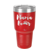 Mama Bear Paw Print - Laser Engraved Stainless Steel Drinkware - 2011 -