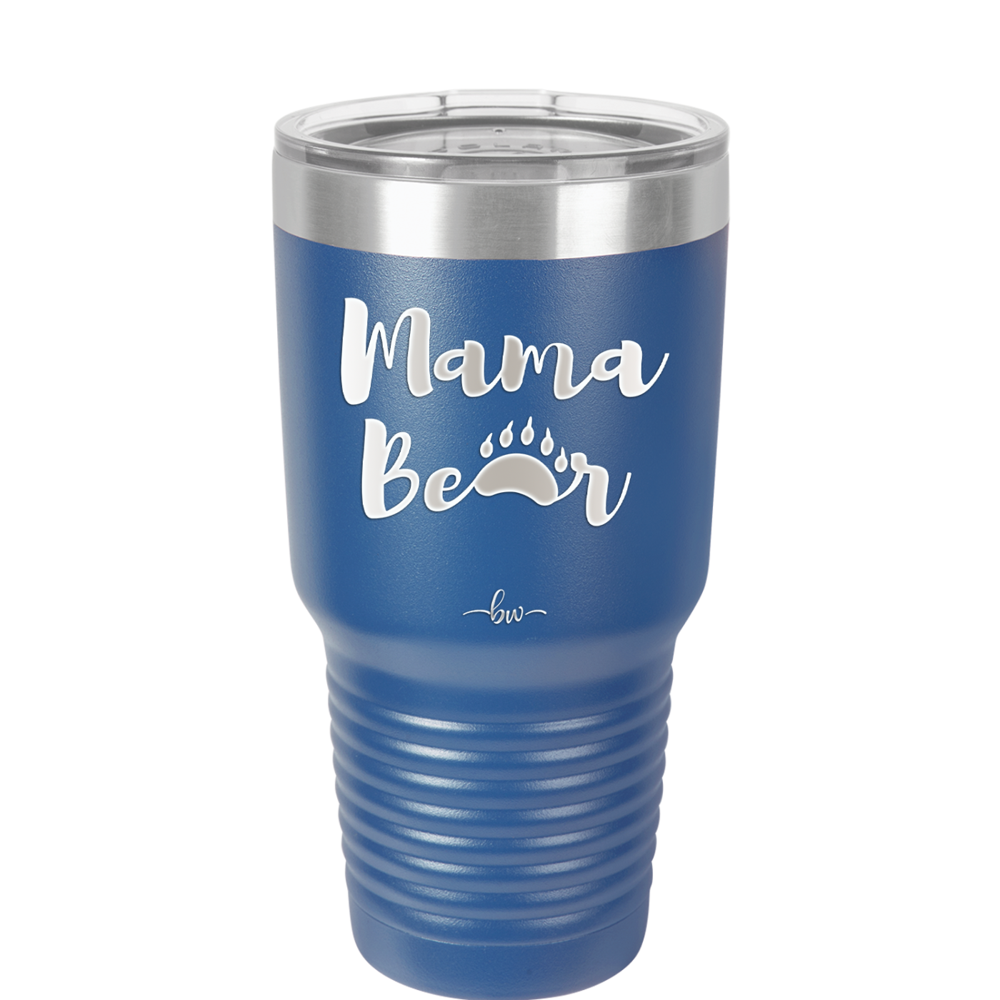 Mama Bear Paw Print - Laser Engraved Stainless Steel Drinkware - 2011 -