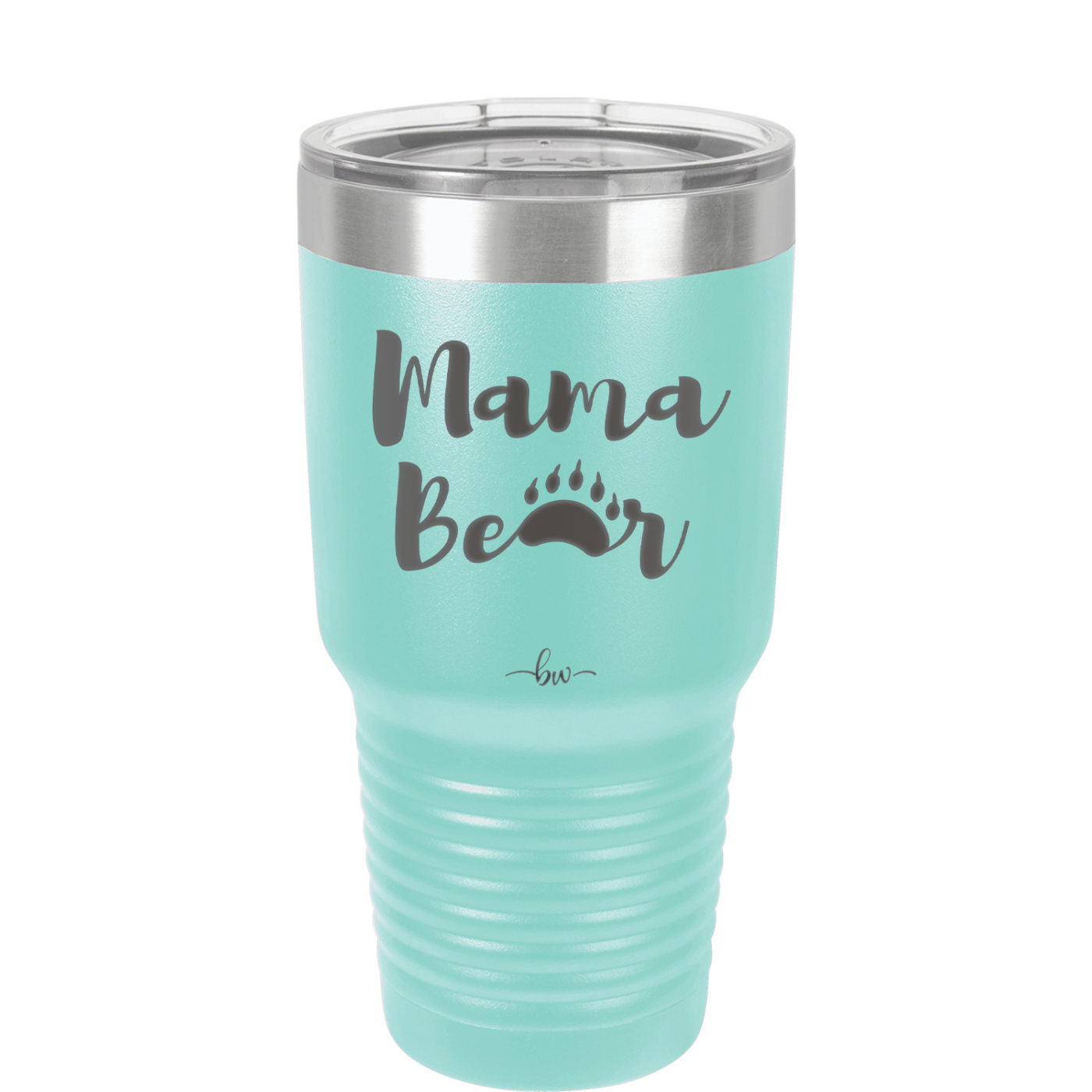 Mama Bear Paw Print - Laser Engraved Stainless Steel Drinkware - 2011 -