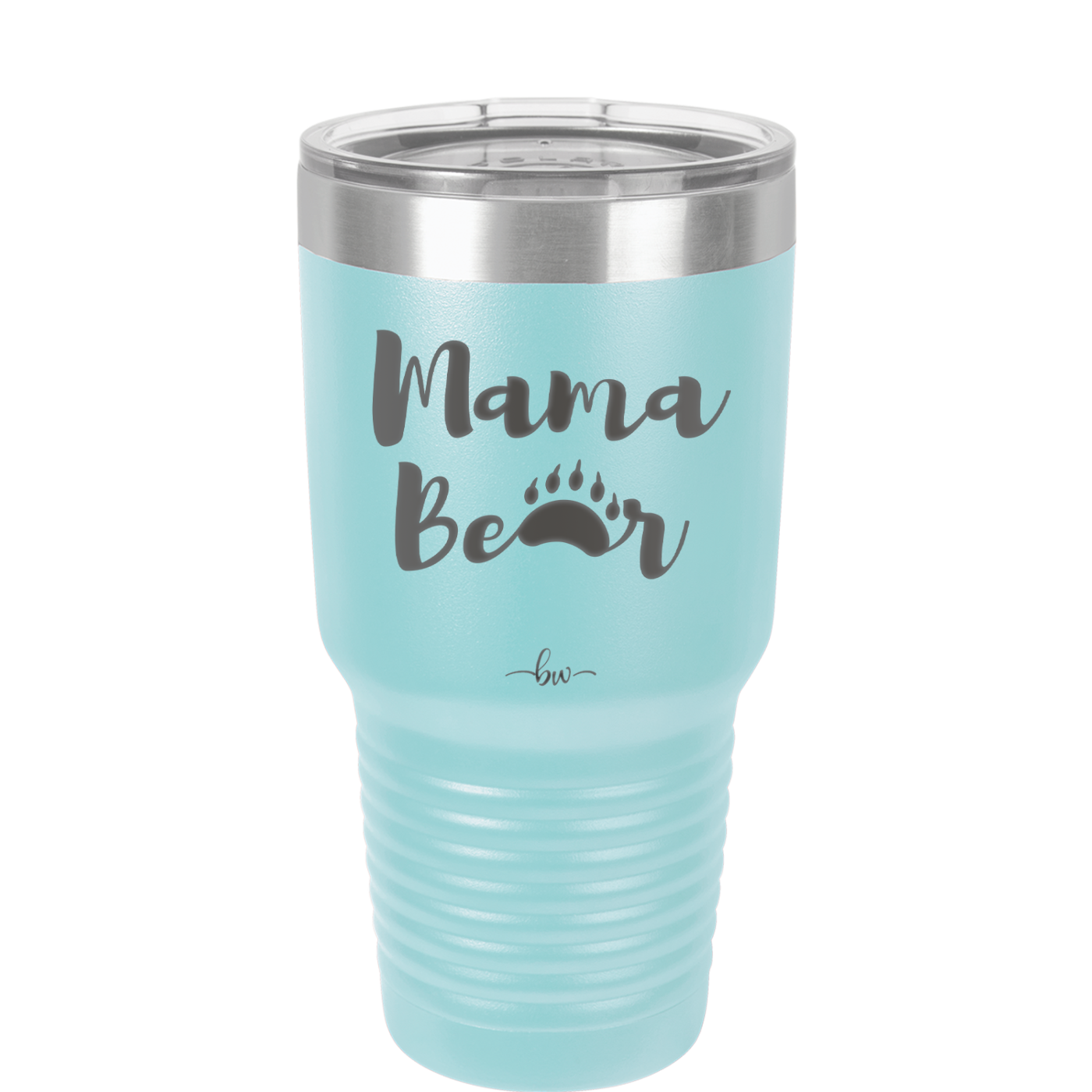 Mama Bear Paw Print - Laser Engraved Stainless Steel Drinkware - 2011 -