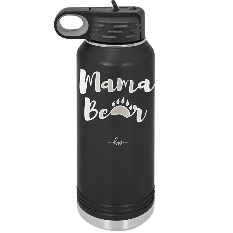 Mama Bear Paw Print - Laser Engraved Stainless Steel Drinkware - 2011 -