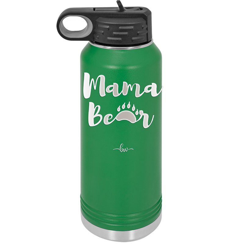 Mama Bear Paw Print - Laser Engraved Stainless Steel Drinkware - 2011 -