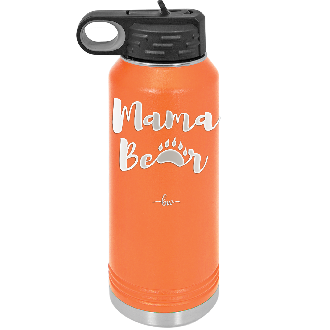 Mama Bear Paw Print - Laser Engraved Stainless Steel Drinkware - 2011 -